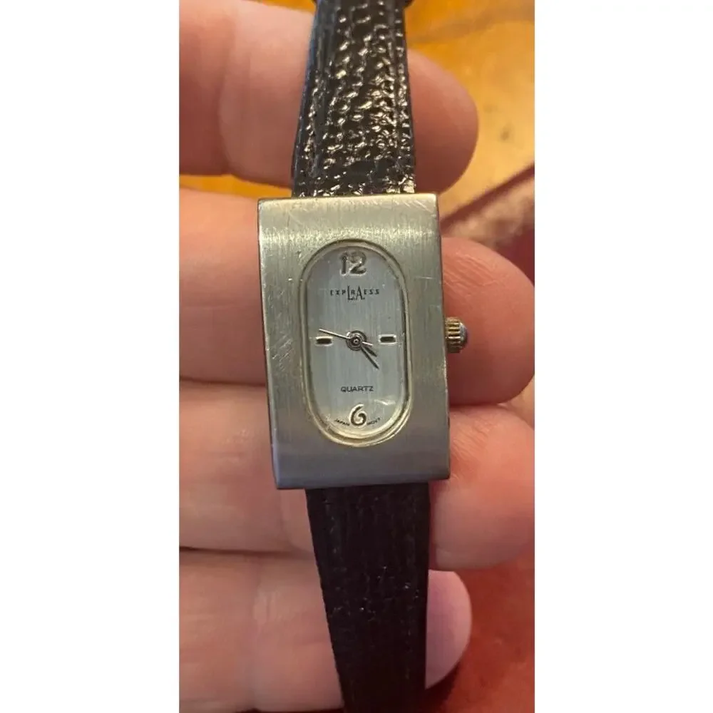 Women's 17mm Brushed Metal Tone LA Exoress Watch, LAX 1301